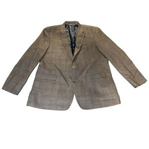 Tommy Hilfiger Mens Navy Blue BIG & TALL Sport Coat Blazer Jacket 48L Wool Blend